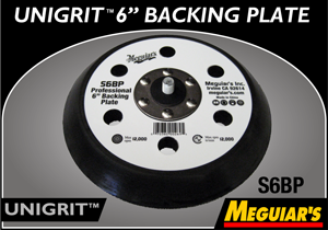 Meguiar's Professional 6" Backing Plate- Micro Hook