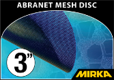 Mirka Abranet® 3" Mesh Fabric Disc
