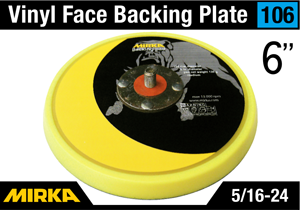 Mirka 6" Diameter Backing Plate- Vinyl Face