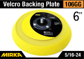 Mirka 6" Diameter Backing Plate - Hook Face