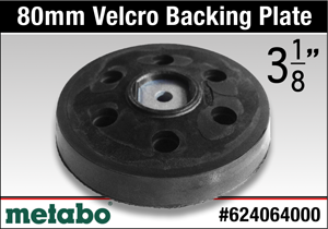 Metabo 3-1/8" Velcro Backing Plate