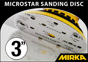 Mirka Microstar 3" Velcro Sanding Disc