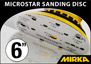 Mirka Microstar 6" Velcro Sanding Disc