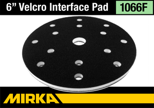 Mirka 6" Firm-Faced Interface Pad- 3/8" thick