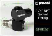 Prevost Bi-Directional Swivel Fittings