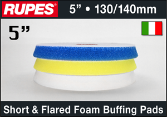 Rupes 5" Mille Low Profile Foam Buffing Pads