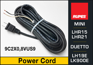 Rupes Replacement Power Cord