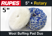 Rupes 5" Coarse Wool Rotary Buffing Pad