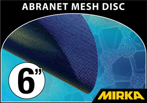 Mirka Abranet® 6" Mesh Fabric Disc