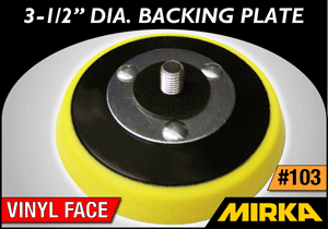 Mirka 3-1/2" Diameter Backing Plate - Vinyl Face