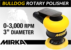 Mirka Bulldog 3" Air-Powered Rotary Polisher
