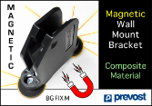 Prevost Blowgun Wall Support Bracket - Magnetic Mount