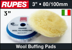 Rupes 3" Wool Buffing Pads