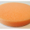 The 3-1/2" Low Profile Orange Foam Cutting Pad. It's 1/2" height keeps squishing, twisting, and wiggling to a minimum, making it ideal for use with short stroke random orbital polishers and palm sanders.