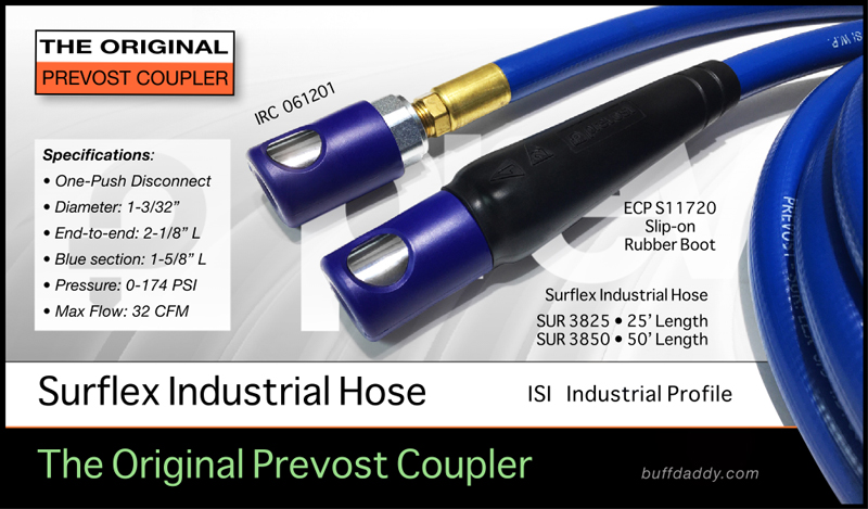 Compressor Hose Kit 6-13mm Surflex Pro Braided PVC Air Tube Prevost Coupling 