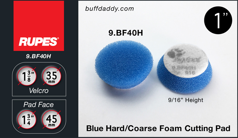 RUPES DA Blue Coarse Foam Pad - 4 in.