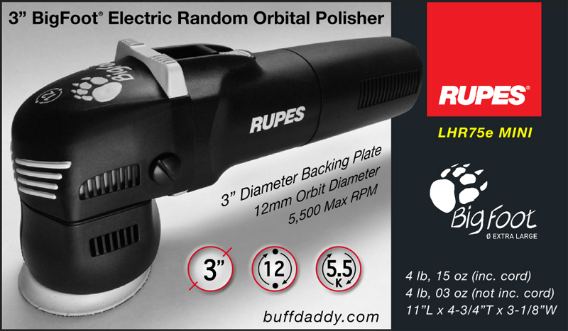 Rupes BigFoot MINI 3 Random Orbital Polisher