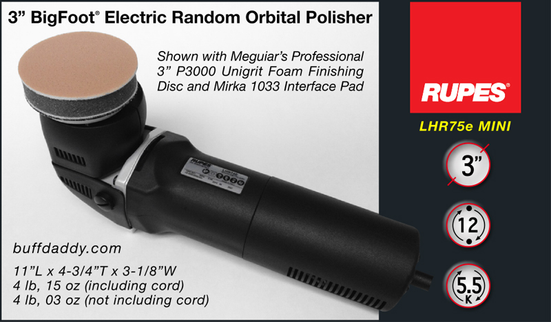 Random orbital polisher - Bigfoot Mini LHR75E - Rupes tools
