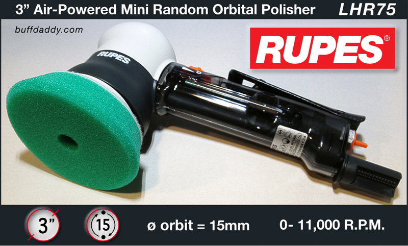 Rupes | LHR75 Pneumatic Random Orbital Polisher
