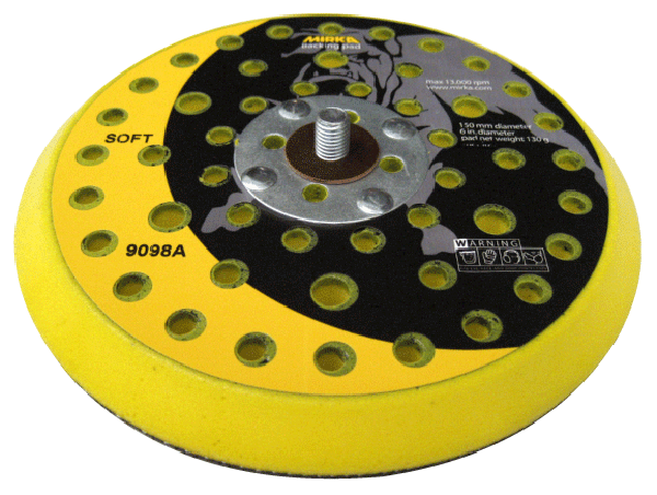 thumbnail interactive-video image 1 of Mirka 23-342-220 Gold 6" 220 Grit PSA Linkrol Abrasives Disc, 100 Piece... 1 of 10